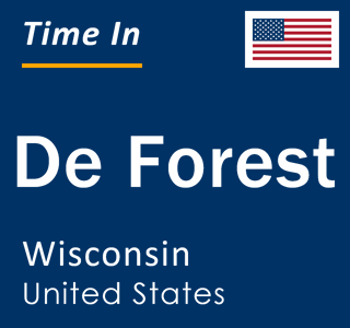 Current local time in De Forest, Wisconsin, United States