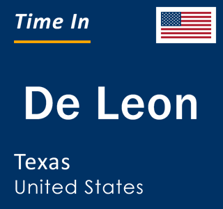 Current local time in De Leon, Texas, United States