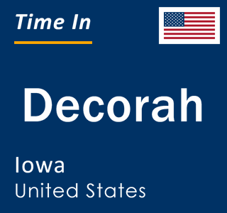 Current local time in Decorah, Iowa, United States