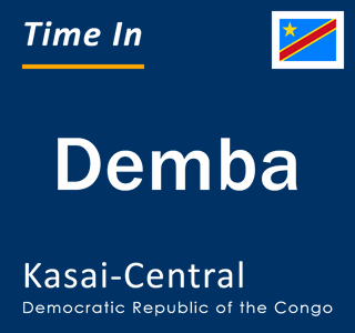 Current local time in Demba, Kasai-Central, Democratic Republic of the Congo