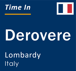 Current local time in Derovere, Lombardy, Italy