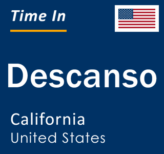 Current local time in Descanso, California, United States