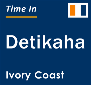 Current local time in Detikaha, Ivory Coast