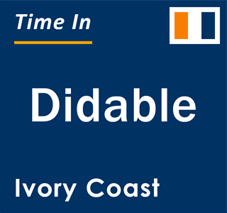 Current local time in Didable, Ivory Coast