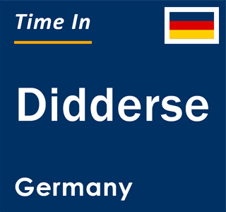 Current local time in Didderse, Germany