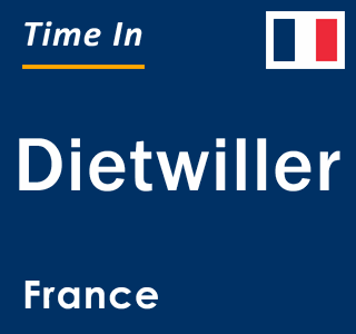 Current local time in Dietwiller, France