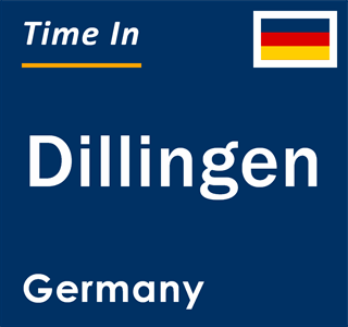 Current local time in Dillingen, Germany