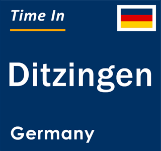 Current local time in Ditzingen, Germany