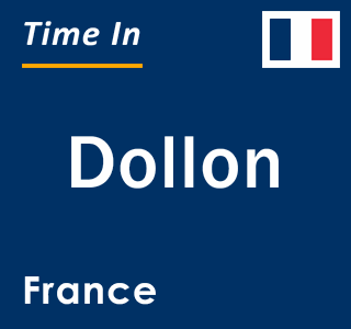 Current local time in Dollon, France