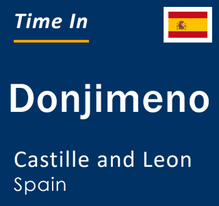 Current local time in Donjimeno, Castille and Leon, Spain