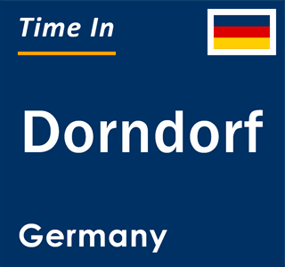 Current local time in Dorndorf, Germany