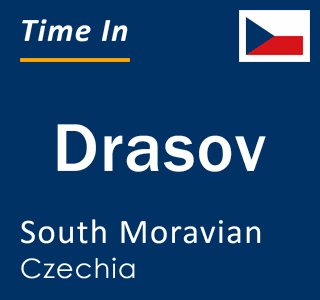 Current local time in Drasov, South Moravian, Czechia