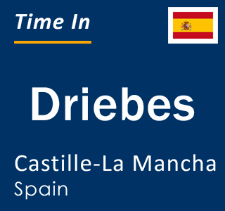 Current local time in Driebes, Castille-La Mancha, Spain