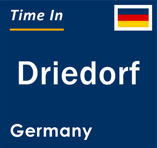 Current local time in Driedorf, Germany