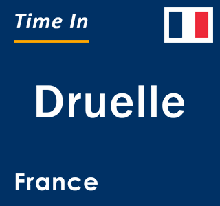 Current local time in Druelle, France