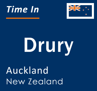 Current local time in Drury, Auckland, New Zealand