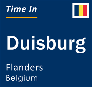 Current local time in Duisburg, Flanders, Belgium