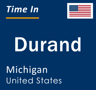 Current local time in Durand, Michigan, United States