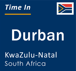 Current local time in Durban, KwaZulu-Natal, South Africa