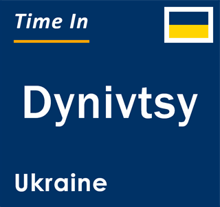 Current local time in Dynivtsy, Ukraine