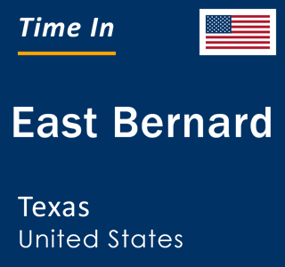 Current local time in East Bernard, Texas, United States