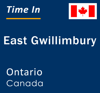 Current local time in East Gwillimbury, Ontario, Canada