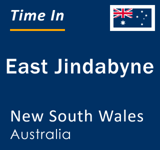 Current local time in East Jindabyne, New South Wales, Australia