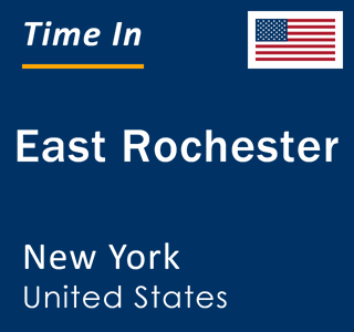 Current local time in East Rochester, New York, United States