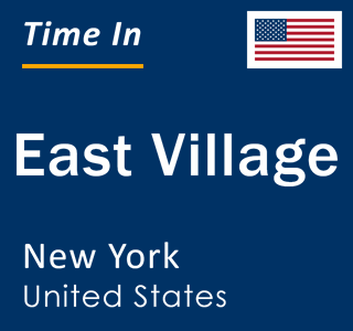 Current local time in East Village, New York, United States