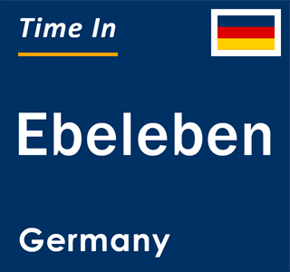 Current local time in Ebeleben, Germany