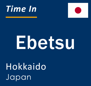 Current local time in Ebetsu, Hokkaido, Japan