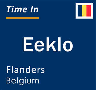 Current local time in Eeklo, Flanders, Belgium