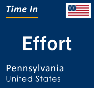 Current local time in Effort, Pennsylvania, United States