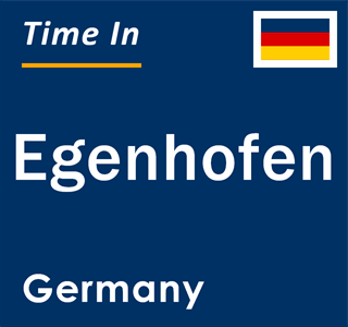 Current local time in Egenhofen, Germany