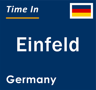 Current local time in Einfeld, Germany