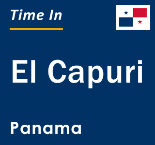 Current local time in El Capuri, Panama