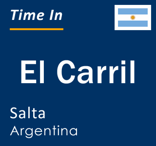 Current local time in El Carril, Salta, Argentina