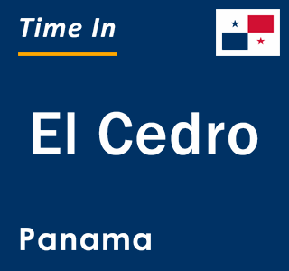 Current local time in El Cedro, Panama