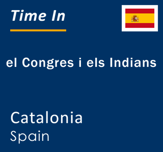 Current local time in el Congres i els Indians, Catalonia, Spain