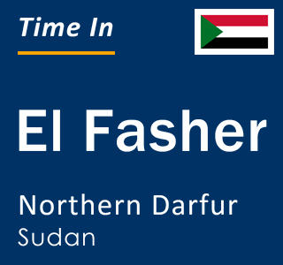 Current local time in El Fasher, Northern Darfur, Sudan