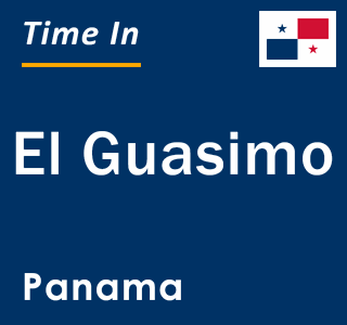 Current local time in El Guasimo, Panama