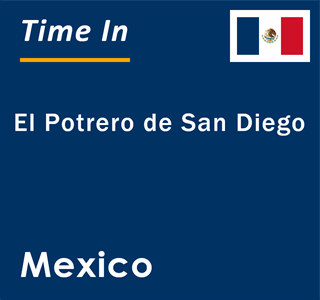 Current local time in El Potrero de San Diego, Mexico