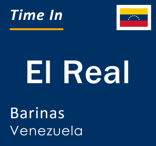 Current local time in El Real, Barinas, Venezuela