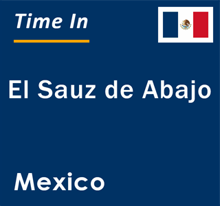 Current local time in El Sauz de Abajo, Mexico