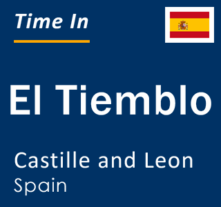 Current local time in El Tiemblo, Castille and Leon, Spain