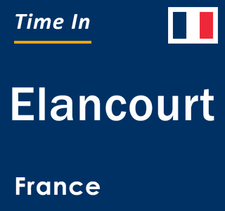 Current local time in Elancourt, France