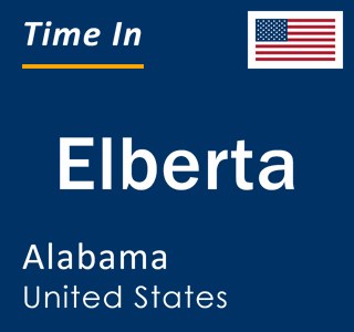 Current local time in Elberta, Alabama, United States