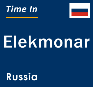 Current local time in Elekmonar, Russia