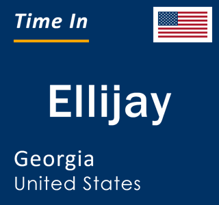 Current local time in Ellijay, Georgia, United States