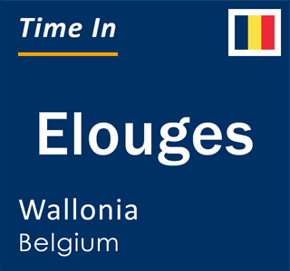 Current local time in Elouges, Wallonia, Belgium